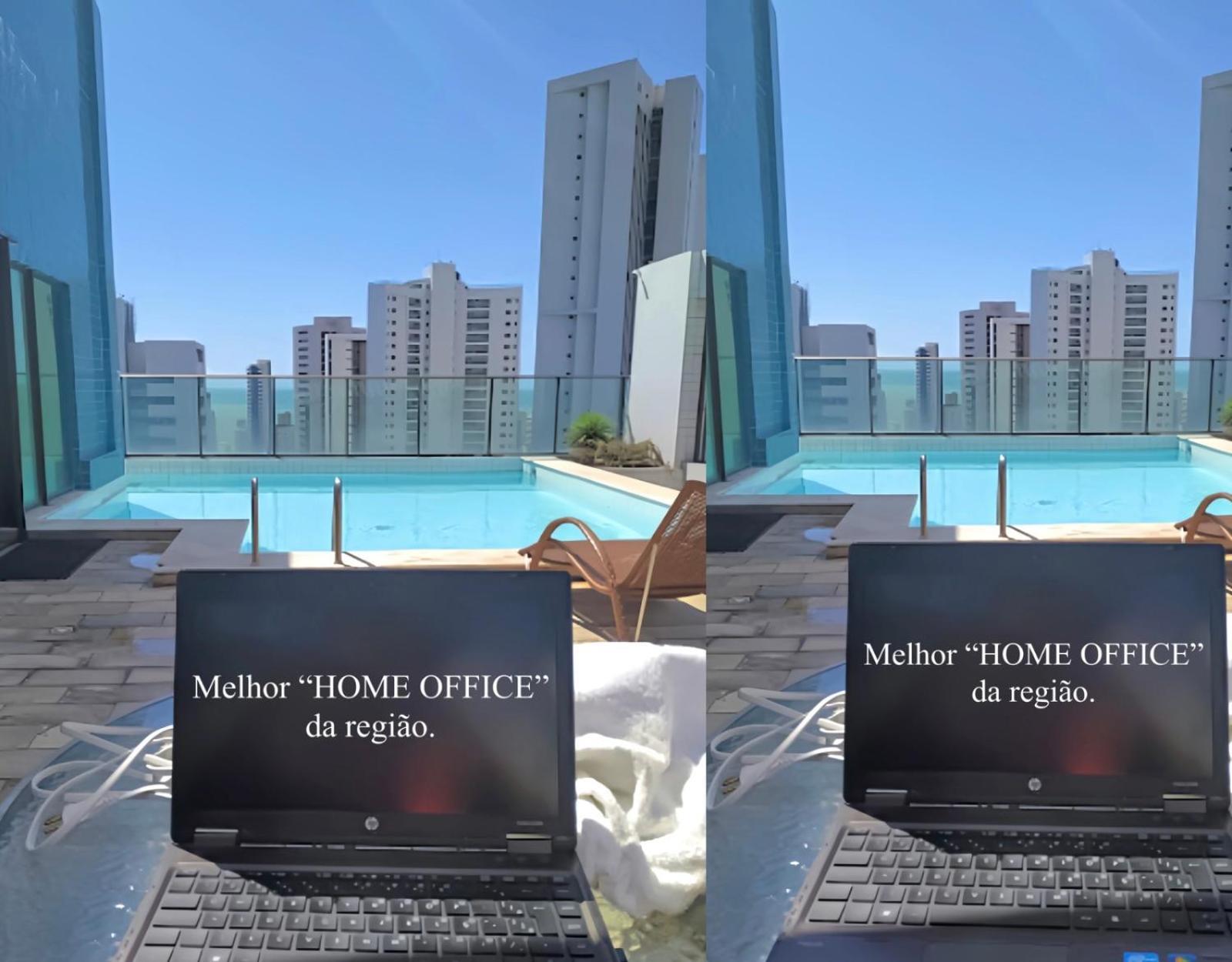 Flat Piscina No Rooftop Aluguel Temporada Em Recife Eksteriør bilde