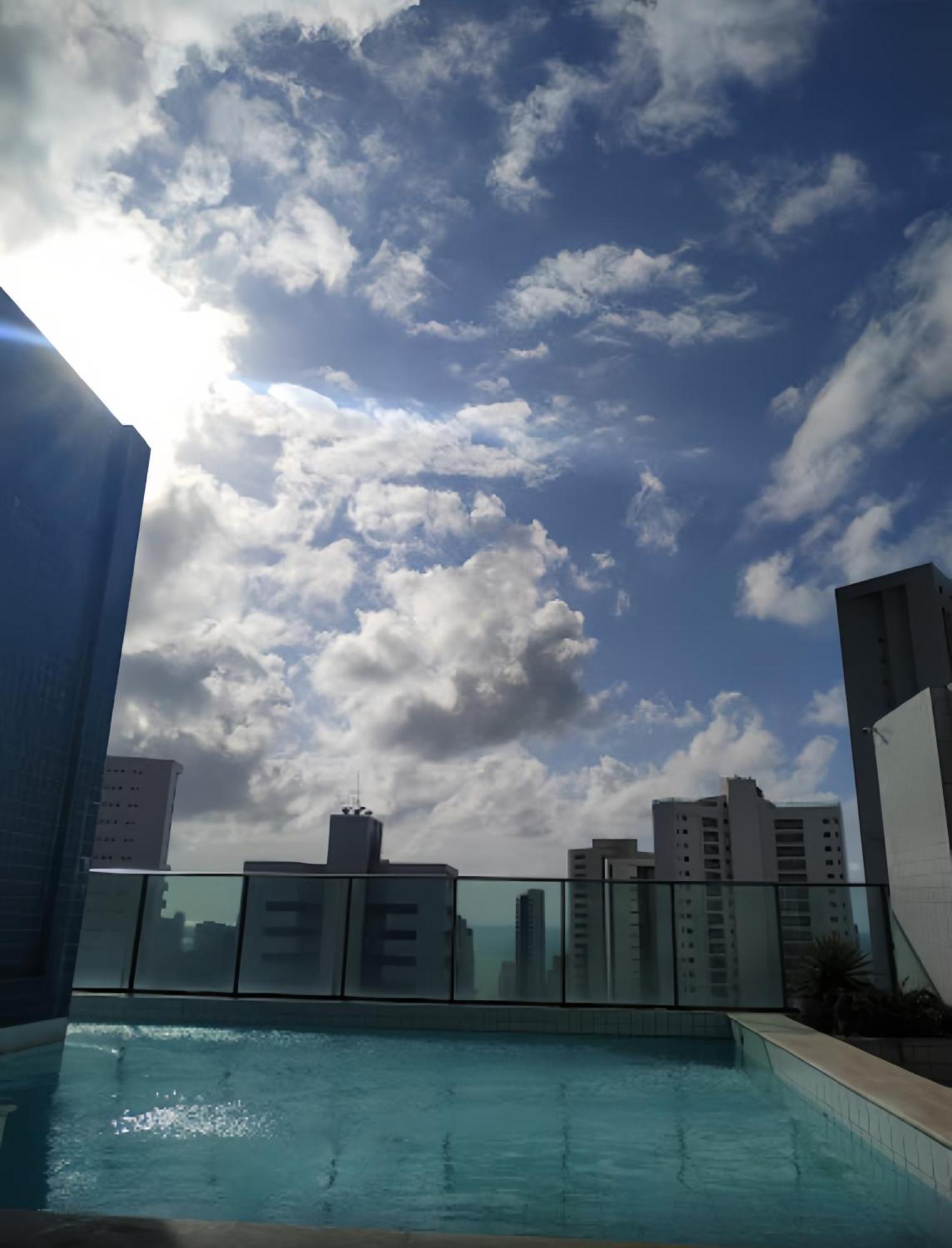 Flat Piscina No Rooftop Aluguel Temporada Em Recife Eksteriør bilde