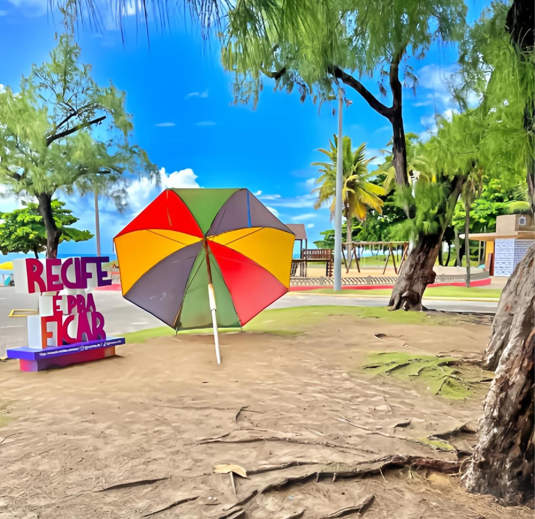 Flat Piscina No Rooftop Aluguel Temporada Em Recife Eksteriør bilde